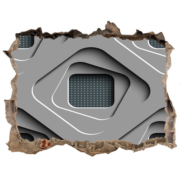 Fototapet un zid spart cu priveliște Design modern în beton