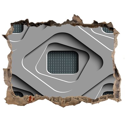 Fototapet un zid spart cu priveliște Design modern în beton