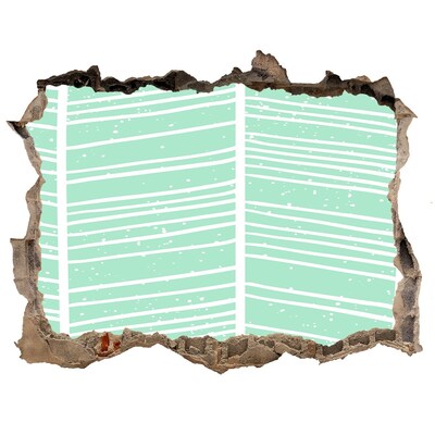 Autocolant un zid spart cu priveliște Perete verde în stil scandinav