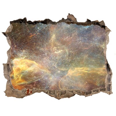 Autocolant 3D gaura cu priveliște Gaură spațială în perete