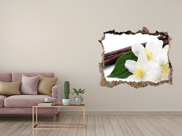 Autocolant autoadeziv gaură Flori de iasomie în beton