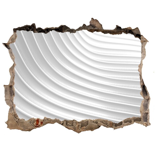 Autocolant autoadeziv gaură Un perete spart cu vedere la linii ondulate