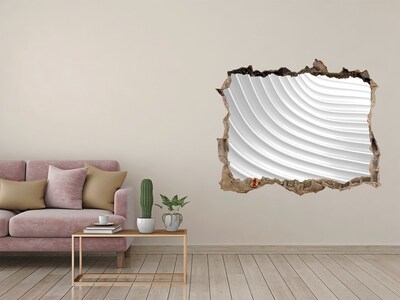 Autocolant autoadeziv gaură Un perete spart cu vedere la linii ondulate