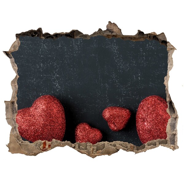 Fototapet 3D gaură în perete O inimă în ruine