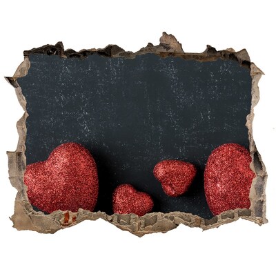 Fototapet 3D gaură în perete O inimă în ruine