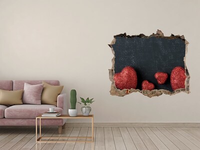Fototapet 3D gaură în perete O inimă în ruine