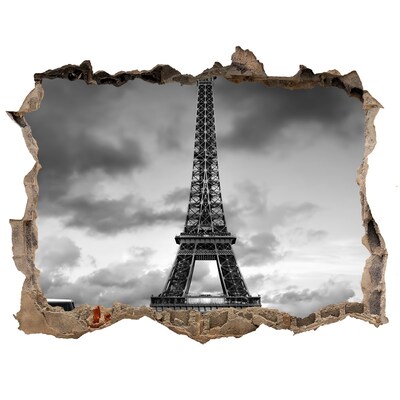 Autocolant gaură 3D Turnul eiffel din paris