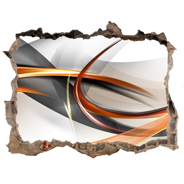 Autocolant un zid spart cu priveliște Scurgere de culoare abstractă