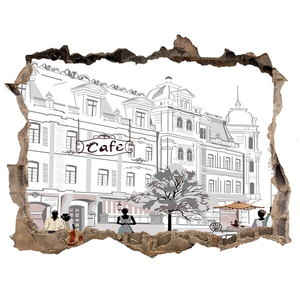 Autocolant autoadeziv gaură Cafenea în stil european