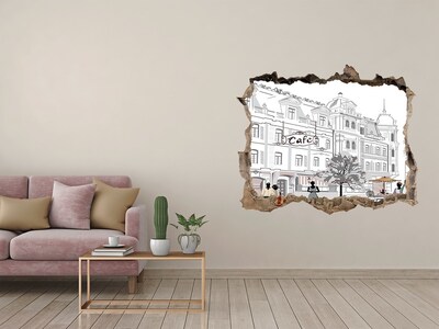 Autocolant autoadeziv gaură Cafenea în stil european