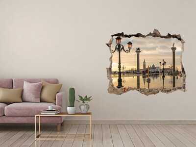 Fototapet 3D gaură în perete Veneția la răsărit