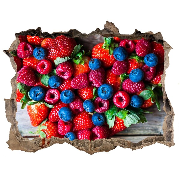 Autocolant gaură 3D Paradisul fructelor