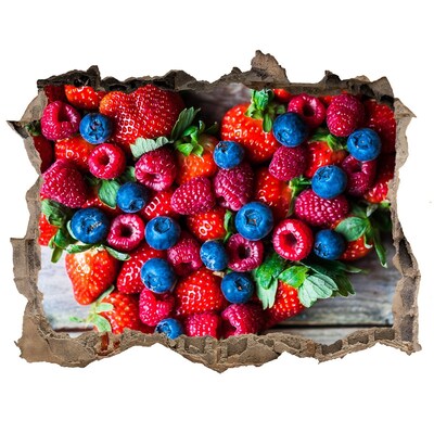 Autocolant gaură 3D Paradisul fructelor