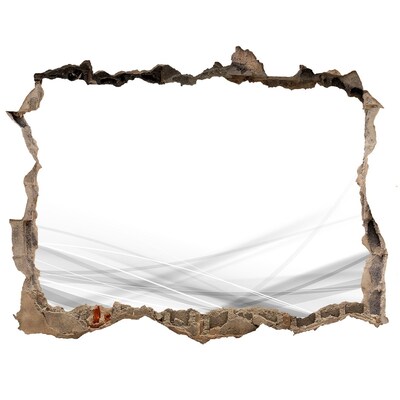 Fototapet un zid spart cu priveliște Un perete distrus cu vedere la spațiu