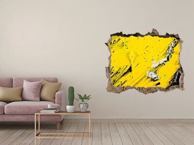 Autocolant autoadeziv gaură Gaură aurie în beton