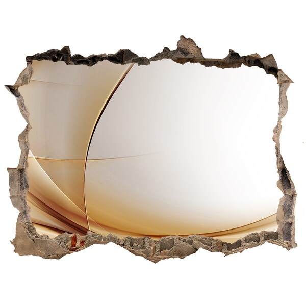 Fototapet un zid spart cu priveliște Spațiu abstract în spatele peretelui