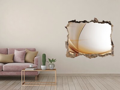 Fototapet un zid spart cu priveliște Spațiu abstract în spatele peretelui