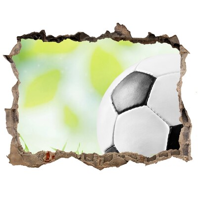 Autocolant gaură 3D Fotbal