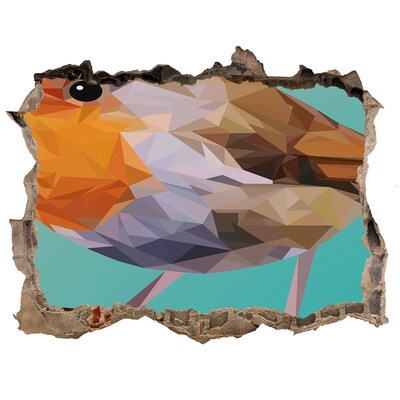 Autocolant autoadeziv gaură Pasăre într-o gaură din perete