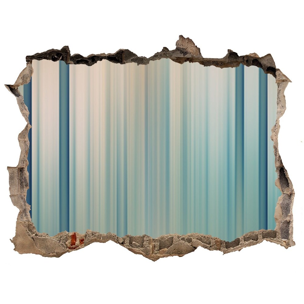 Autocolant un zid spart cu priveliște Dungi albastre