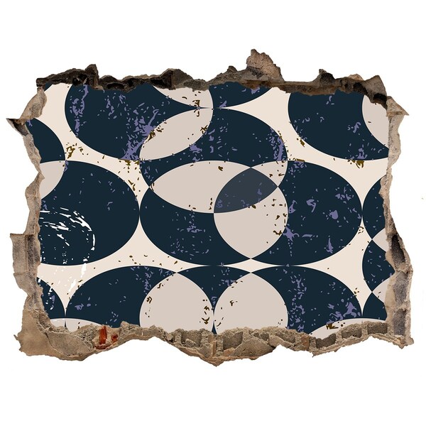 Autocolant un zid spart cu priveliște Design modern cu gaură în perete