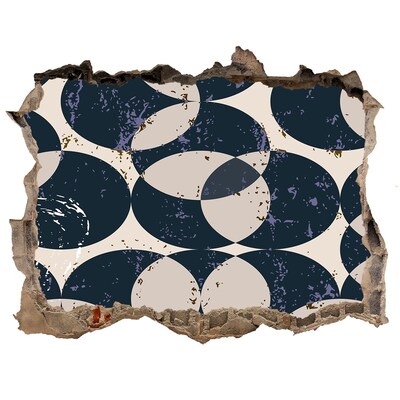 Autocolant un zid spart cu priveliște Design modern cu gaură în perete