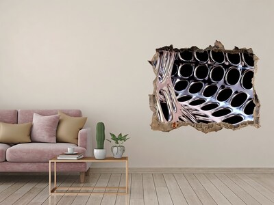 Autocolant autoadeziv gaură Plasă metalică printr-o gaură în perete