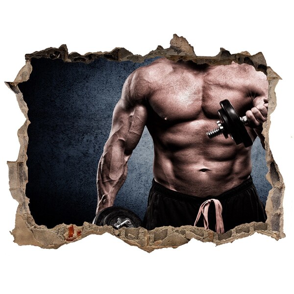 Autocolant 3D gaura cu priveliște Actuatorul în acțiune