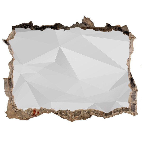 Autocolant 3D gaura cu priveliște Zid spart cu reflecție