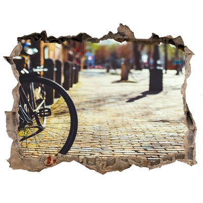 Fototapet 3D gaură în perete Biciclete în amsterdam