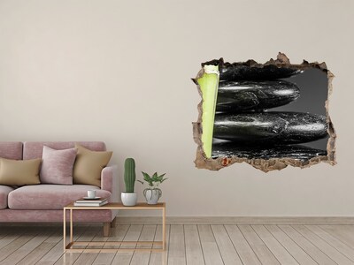 Fototapet 3D gaură în perete Pietre spa