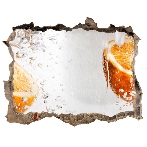 Autocolant un zid spart cu priveliște O priveliște răcoritoare de citrice