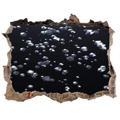 Autocolant un zid spart cu priveliște Adâncimea cosmică