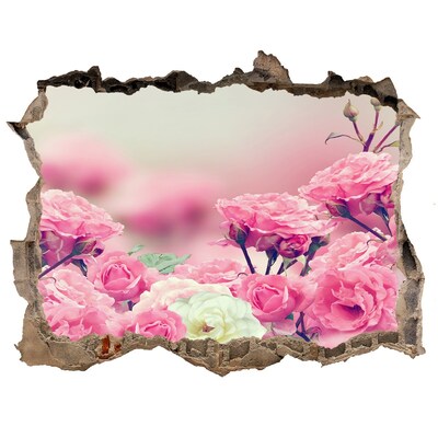 Autocolant autoadeziv gaură Flori de trandafir sălbatic