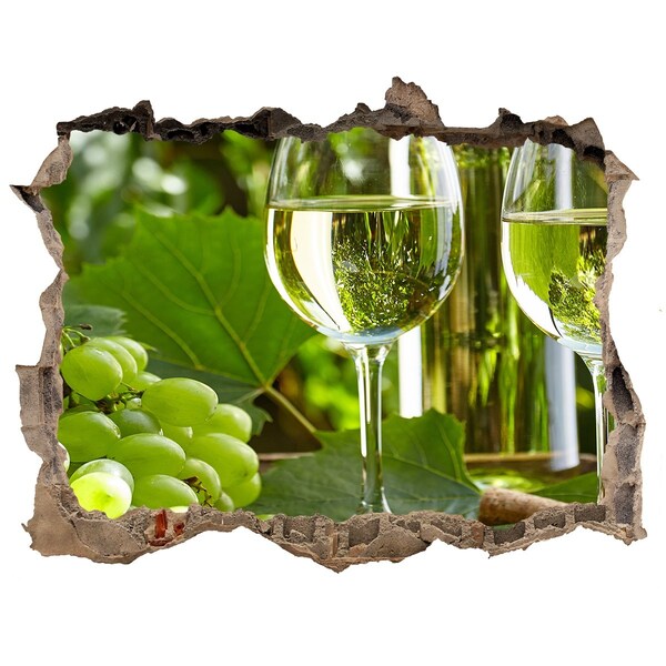 Autocolant autoadeziv gaură Vin alb și fructe