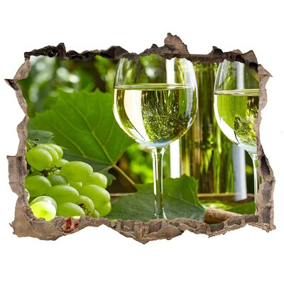 Autocolant autoadeziv gaură Vin alb și fructe