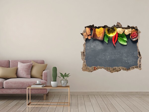 Autocolant autoadeziv gaură Arome de bucătărie de dincolo de zid