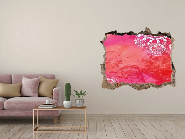 Samoprzylepna dziura ścienna 3D Gaură colorată în perete