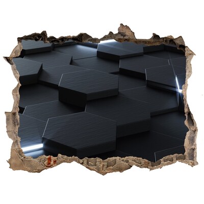 Samoprzylepna dziura ścienna 3D Spațiu modern în spatele zidurilor