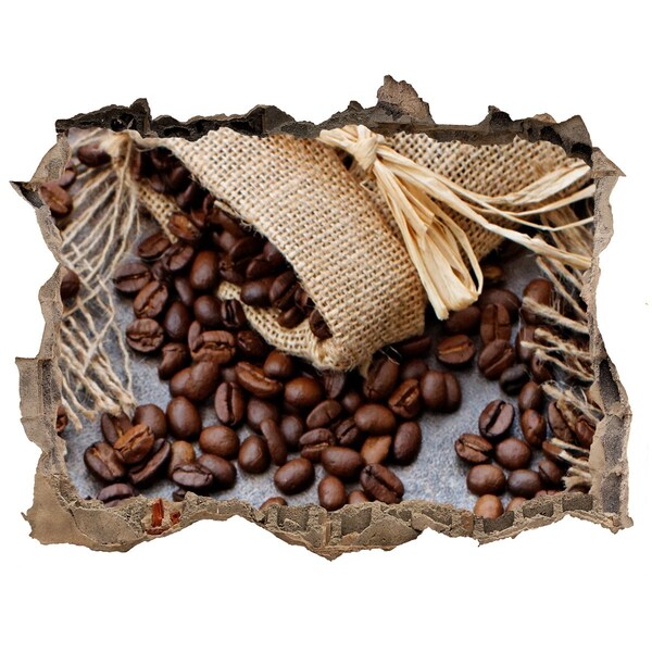 Samoprzylepna naklejka beton Cafea într-un perete distrus