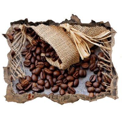 Samoprzylepna naklejka beton Cafea într-un perete distrus