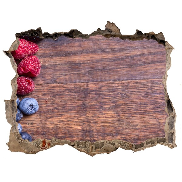 Samoprzylepna naklejka na ścianę Un paradis al fructelor într-un zid în ruine