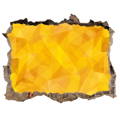 Samoprzylepna dziura ścienna Crăpătura aurie din perete