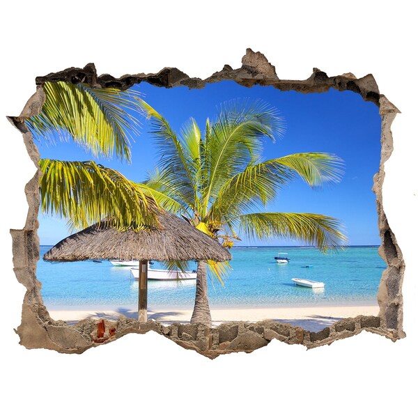 naklejka fototapeta 3D widok Plaja mauritius