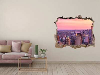 Fototapeta dziura na ścianę 3d New york west