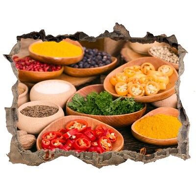 Samoprzylepna naklejka O bucătărie plină de condimente