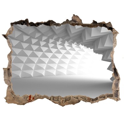 Samoprzylepna dziura ścienna 3D Tunel abstracție