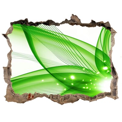 Samoprzylepna dziura ścienna 3D Val verde de lumină