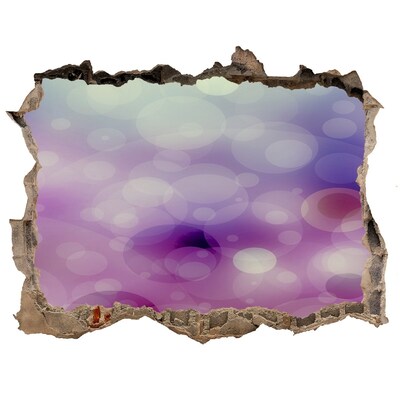 Autocolant 3D gaura cu priveliște Cercuri violet