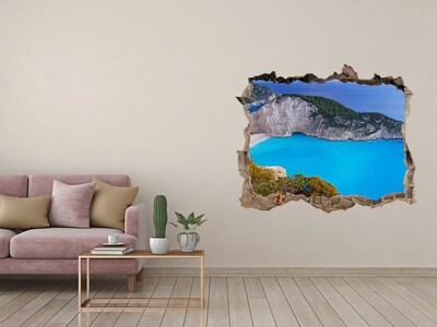 Autocolant de perete gaură 3D Zakynthos grecia